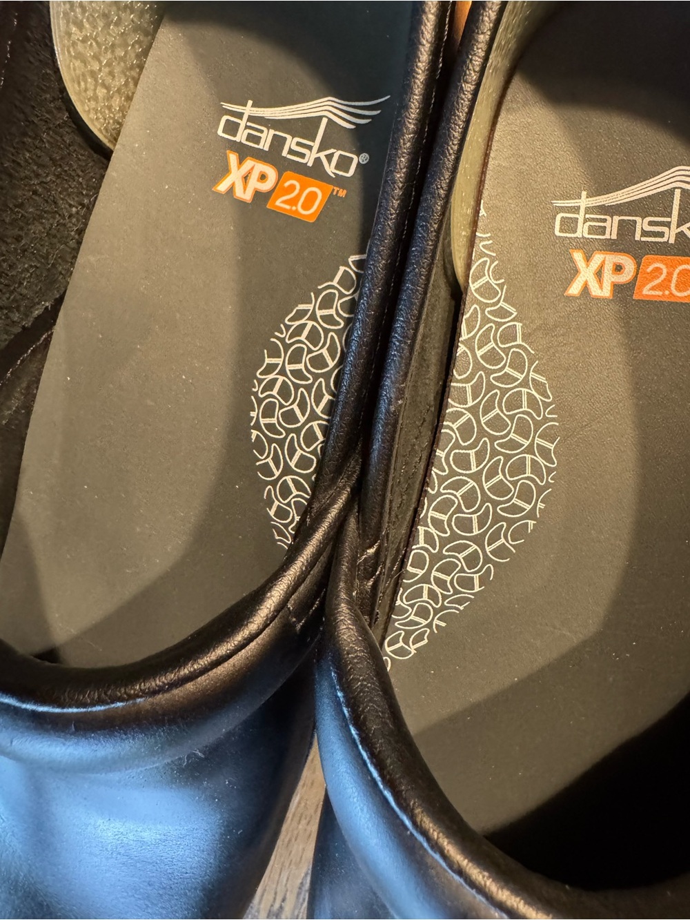 Dansko Black XP 2.0 Leather Slip-On Clogs